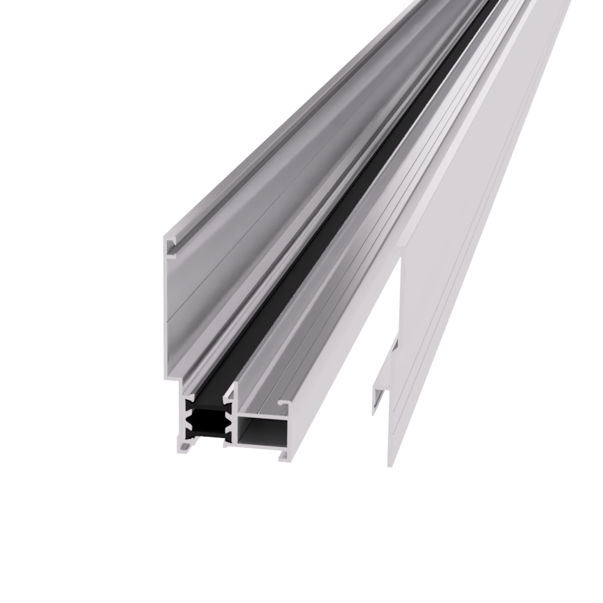 Bocny profil s prerušeným tepelným mostom pre polykarbonatove zamkove panely